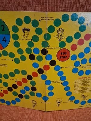Vintage Blondie & Dagwood Comics Race for the Office Game Board Working Spinner - Thumbnail 6