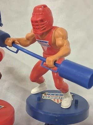 Vintage 1991 Mattel American Gladiators 4" Action Figures & Playset Joust - Thumbnail 4