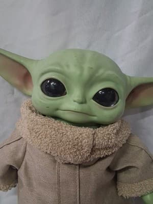 Star Wars Mandalorian The Child Grogu Baby Yoda Plush Doll 11” Mattel 2019 - Thumbnail 2