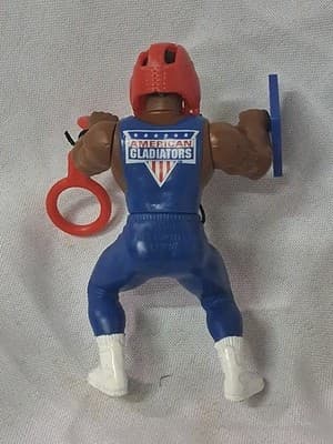 2 AMERICAN GLADIATOR TOYS LASER 3.5" ACTION FIGURE 1991 MATTEL With Accessories - Thumbnail 4