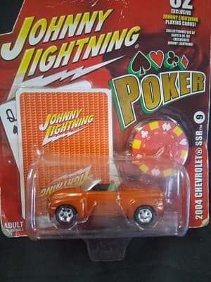 JOHNNY LIGHTNING Poker Series 2004 CHEVY SSR BONUS Chip & Playing Cards - Thumbnail 2