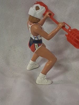 American Gladiators Action Figure SKY With Weapon And Helmet Rare - Thumbnail 4
