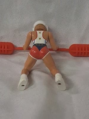 American Gladiators Action Figure SKY With Weapon And Helmet Rare - Thumbnail 5
