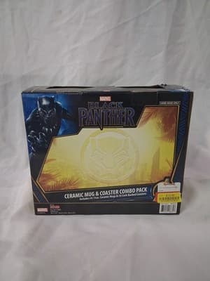 Marvel Comics Collector Series Black Panther Mug & Coaster 4 Pack Set Rare NEW - Thumbnail 7