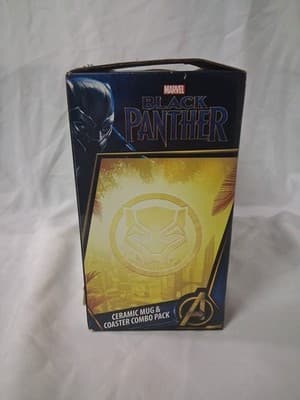 Marvel Comics Collector Series Black Panther Mug & Coaster 4 Pack Set Rare NEW - Thumbnail 6
