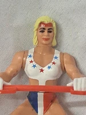 American Gladiators Zap Raye Hollitt Action Figure Mattel Vintage 1991 - Thumbnail 6