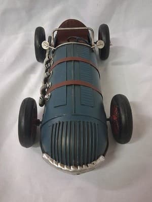 Blue Vintage Style Model Car Figurine Decor - Thumbnail 6