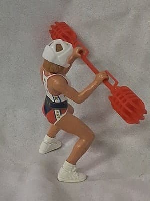 American Gladiators Action Figure SKY With Weapon And Helmet Rare - Thumbnail 3
