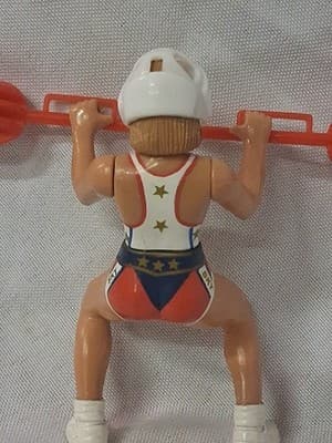 American Gladiators Action Figure SKY With Weapon And Helmet Rare - Thumbnail 6