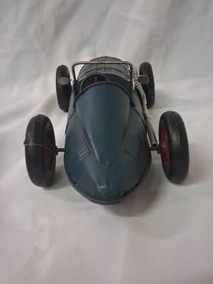 Blue Vintage Style Model Car Figurine Decor - Thumbnail 8