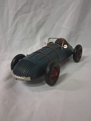 Blue Vintage Style Model Car Figurine Decor - Thumbnail 7