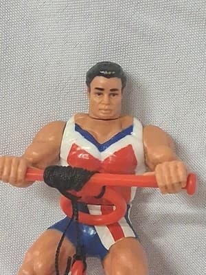 Vintage 1991 American Gladiators Nitro Figure w/helmet &weapon - Thumbnail 4