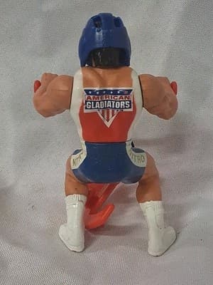 Vintage 1991 American Gladiators Nitro Figure w/helmet &weapon - Thumbnail 3