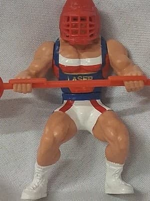 Vtg 1991 American Gladiator Figure Complete With Helmet And Pugil Stick - Thumbnail 2