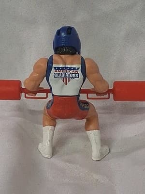 vtg 1991 Mattel Goldwyn American Gladiators GLADIATOR TURBO 3.5" Action Figure - Thumbnail 4