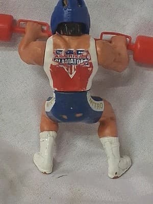 Vintage 1991 American Gladiators Nitro Figure w/helmet &weapon - Thumbnail 4
