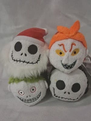 Disney Mini Tsum Tsum Nightmare Before Christmas Lot Of 6 Plush 3.5" Nwt - Thumbnail 2