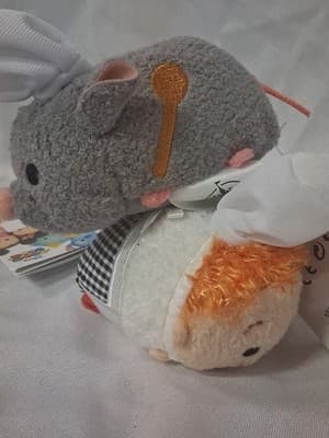 Disney Tsum Tsum Mini Plush Ratatouille Set of 2 - Remy and Alfredo Nwt - Thumbnail 5