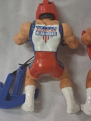3 AMERICAN GLADIATOR TOYS LASER/TURBO 3.5" 1991 MATTEL With Accessories - Thumbnail 8