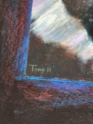 Unique Original Sexy Woman Fantasy Art Drawing Sketch Artist Signed TONY - Thumbnail 2
