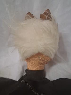 Lot of 2 Vintage Hand Puppets Hard Plastic Painted Heads Cloth Bodies Unique - Thumbnail 5