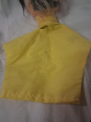 Lot of 2 Vintage Hand Puppets Hard Plastic Painted Heads Cloth Bodies Unique - Thumbnail 9