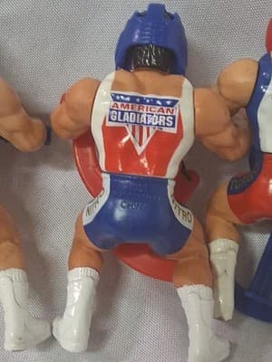 3 AMERICAN GLADIATOR TOYS LASER/TURBO 3.5" 1991 MATTEL With Accessories - Thumbnail 9