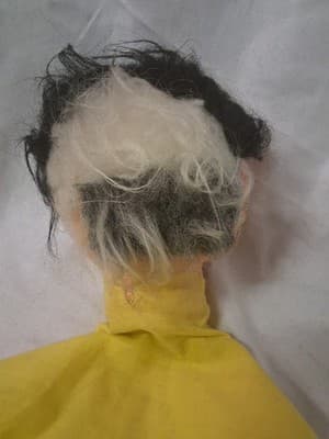 Lot of 2 Vintage Hand Puppets Hard Plastic Painted Heads Cloth Bodies Unique - Thumbnail 8