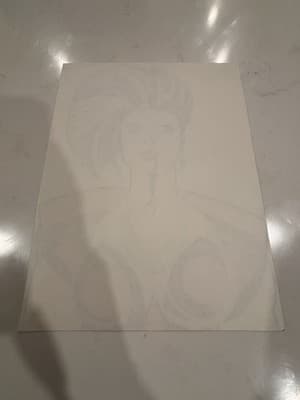 1998 Rare Original Sexy Fantasy Art Drawing Sketch Artist Signed - Thumbnail 3