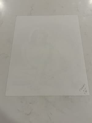 Rare Original Woman Erotic Sexy Fantasy Art Drawing Sketch Artist Signed 2001 - Thumbnail 2