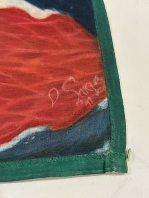 Rare Cloth Original Woman Sexy Fantasy Art Drawing Sketch Artist Signed - Thumbnail 2