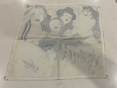 Rare Cloth Original Woman Erotic Sexy Fantasy Art Drawing Sketch Artist Signed - Thumbnail 3