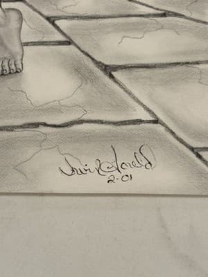 Rare Sexy Goddess Of Temptation Fantasy Art Drawing Sketch Artist Signed Gould - Thumbnail 3