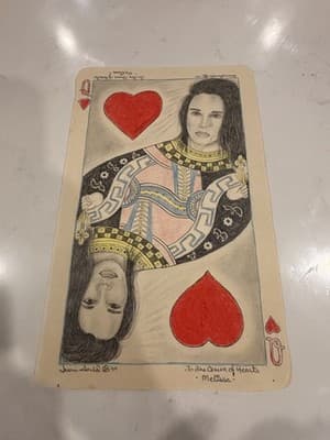 Sexy Queen Of Hearts Fantasy Girl Art Drawing Sketch "Melissa" - Thumbnail 3