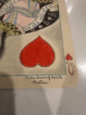 Sexy Queen Of Hearts Fantasy Girl Art Drawing Sketch "Melissa" - Thumbnail 5