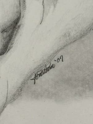 Rare Original Sexy Fantasy Art Drawing Sketch Artist Signed - Thumbnail 4