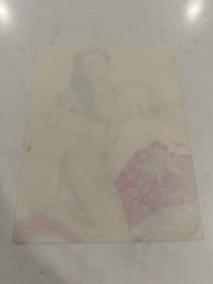 Woman On Harley Sexy Fantasy Art Drawing Sketch Artist Signed - Thumbnail 3