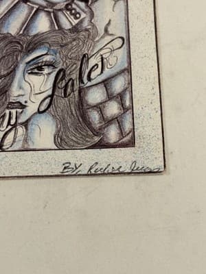 🔥 Smile Now Cry Later Original Sexy Fantasy Art Drawing Sketch Artist Signed - Thumbnail 2