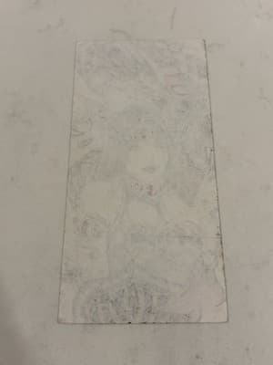 Rare Vtg Original Sexy Skull Chest Fantasy Art Drawing Sketch Artist Signed 🔥 - Thumbnail 3