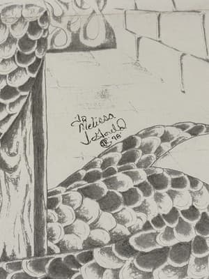 Rare Original Sexy Fantasy Mermaid 🧜‍ Art Drawing Sketch Artist Signed By Gould - Thumbnail 2