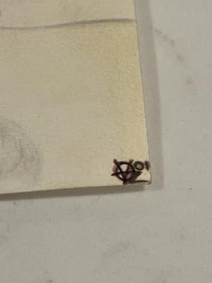 Vtg Color Rare Original Sexy Fantasy Art Drawing Sketch Artist Signed 2002 - Thumbnail 2