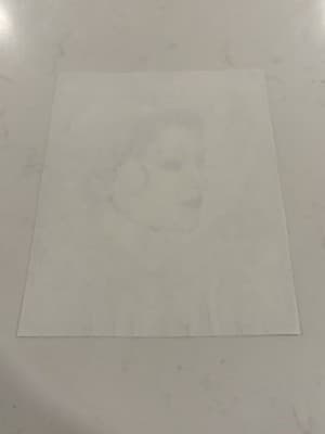 Orig Heart Shaped Fantasy WomancArt Drawing Sketch Artist Signed Yr 2000 - Thumbnail 3