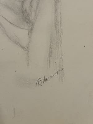 Unique Original Sexy Fantasy Art Drawing Sketch Artist Signed Harrison - Thumbnail 2