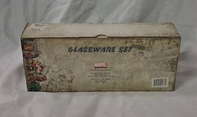 Marvel Glassware Set Of 4 THOR SPIDER-MAN CAPTAIN AMERICA WOLVERINE X-MEN New - Thumbnail 5