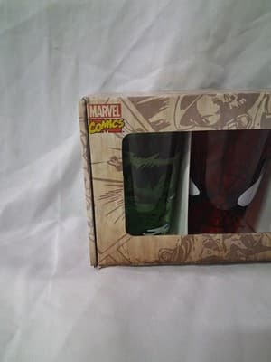 Marvel Comics 16 oz Pint Glasses Hulk, Iron Man, Spiderman and Captain America. - Thumbnail 2