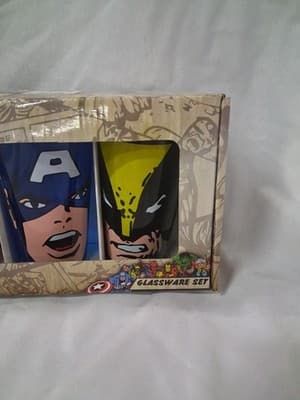 Marvel Comics 16 oz Pint Glasses Hulk, Iron Man, Spiderman and Captain America. - Thumbnail 4