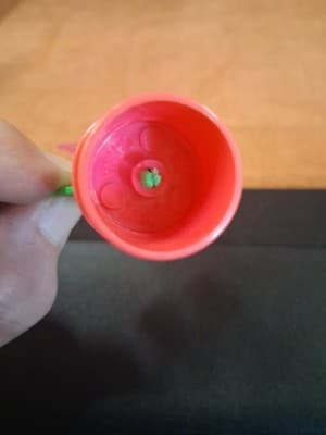 Vintage Flower Pot Pink Pedals Wind-Up Plastic Toy Made In Japan 1980s Works - Thumbnail 6