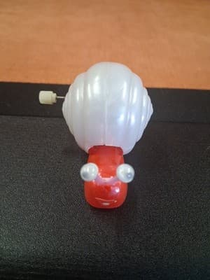 Cute Snail Vintage Wind-Up Plastic Toy Made In Japan 1980s - Thumbnail 2