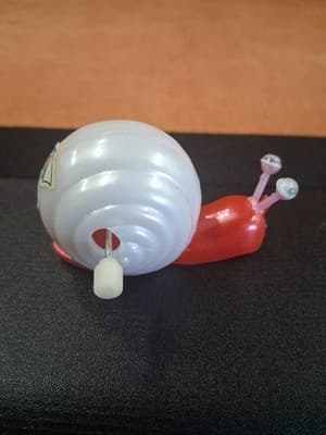 Cute Snail Vintage Wind-Up Plastic Toy Made In Japan 1980s - Thumbnail 5