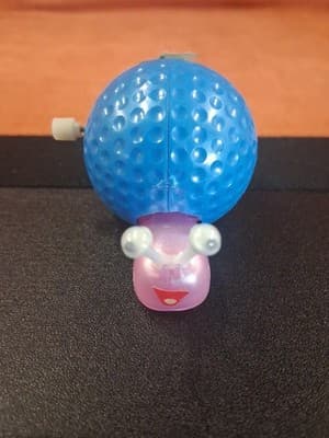 Cute Blue Snail Vintage Wind-Up Plastic Toy Made In Japan 1980s - Thumbnail 3